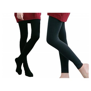 AMICA~不倒絨刷毛褲(1件入) XU5060九分(黑)／XU5061包腳(十分)黑 款式可選