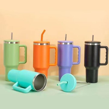 跨境亞馬遜不銹鋼40oz三代大容量汽車冰霸杯304保溫冷吸管杯批發