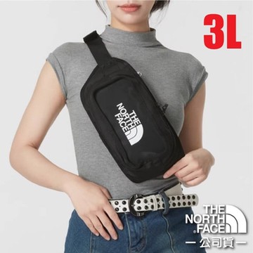 【The North Face】3L 多功能日用防潑水耐磨腰包/單肩斜背包_3KZX-53R 時尚黑