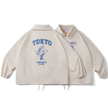 FILTER017 x B.D.O. 東京三明治俱樂部 TSC BOY COACH JKT 吉祥物 教練外套 (米白色)