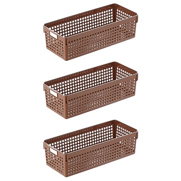 KEYWAY 聯府 實惠方格籃 UK010  302 x 129 x 87mm  顏色隨機  3個