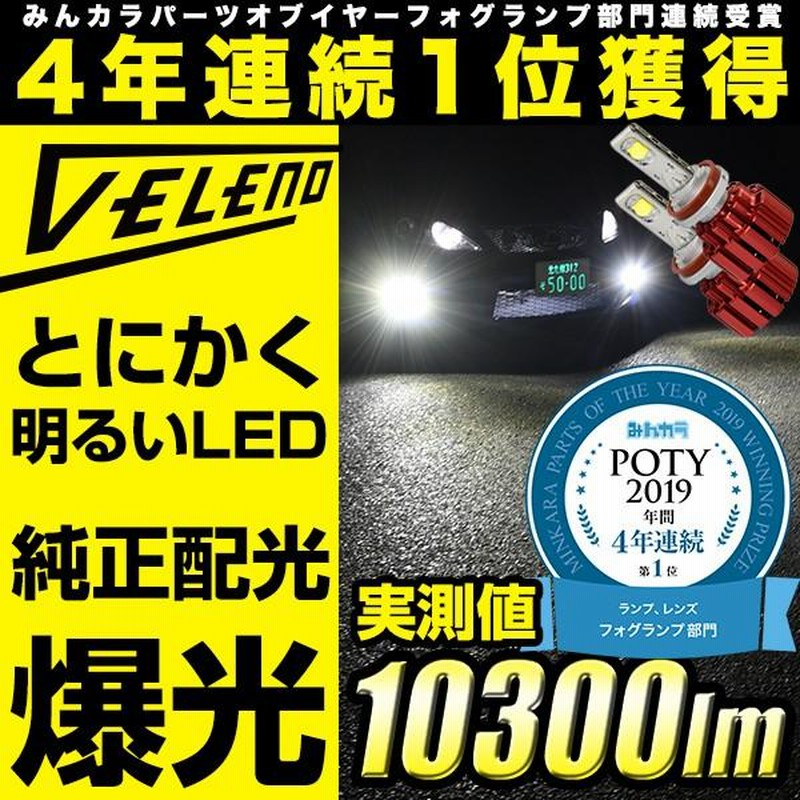 LEDヘッドライト フォグランプ VELENO H8/H11/H16/H7/HB3/HB4/PSX24W 