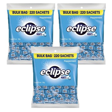 eclipse 易口舒 無糖薄荷錠 220顆  150g  3袋