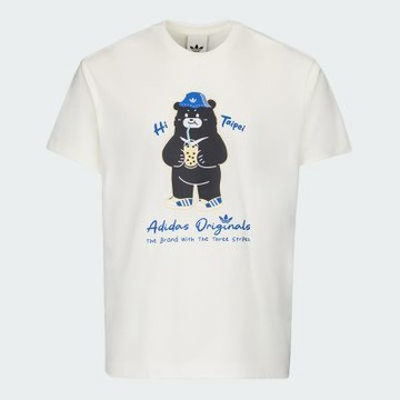 【adidas 愛迪達】 TAIPEI 黑熊 短袖上衣 T恤 男/女 - Originals LF5889