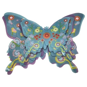 iINDOORS 3D藝術蝴蝶，Set 12個，牆面裝飾  11cm + 8.5cm + 7cm  波西米亞