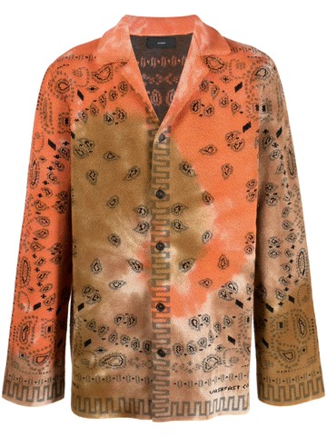 Alanui - bandana-print cotton shirt - men - Cotton - S - Orange