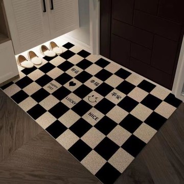 簡約入戶墊耐臟可裁剪防滑墊絲圈地墊進門墊高級感玄關墊防滑地毯