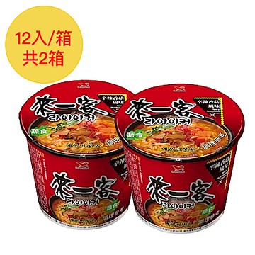 來一客 辛辣香菇風味杯12入/箱(2箱)