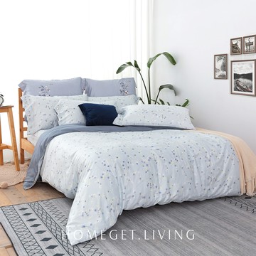 美國棉印花系列 / 四件式兩用被床包組 / 絮語花間