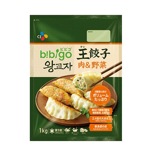 (クール便)　bibigo 王餃子 肉野菜(1kg 約28個入り) 人気餃子　韓国