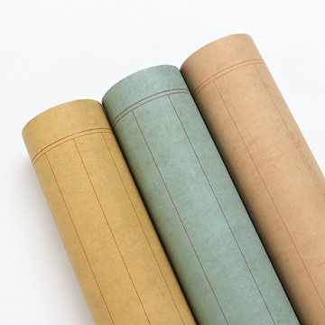 古風蠟染宣紙長卷小楷用紙心經抄經宣紙半生半熟書法專用作品紙2 3 4 5 厘米豎條格狀元箋毛筆行書行草練字紙