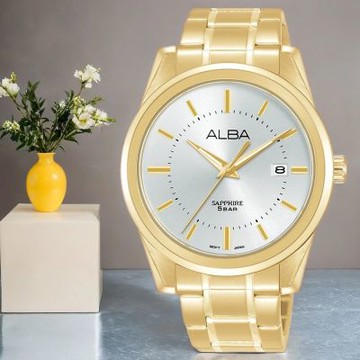 ALBA 雅柏 Prestige 簡約時尚大三針手錶 新春換新 送禮首選-41mm (AS9V18X1/VJ42-X376G)