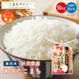 令和5年産 秋田県産 あきたこまち10kg(5kg×2袋)×6か月 