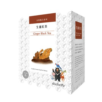 daebete 茶米茶 自然複方生薑紅茶茶包 台灣產  3g  6包  1盒