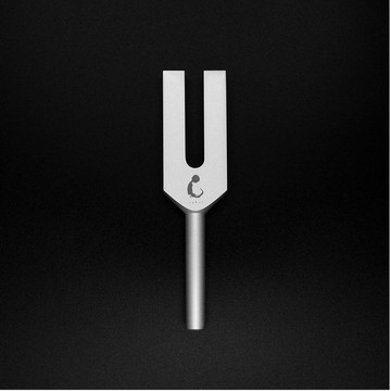 素黑靜心音叉 4096Hz 水晶音叉