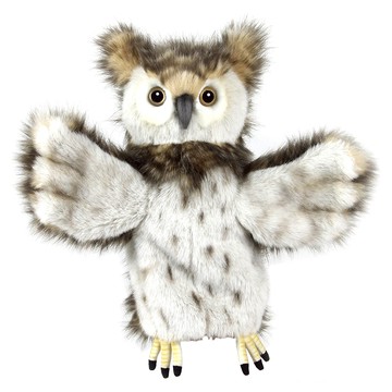 HANSA TOY 貓頭鷹手偶  1個  1