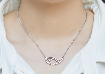 鯨魚 - 幾何短鍊系列 - 抗敏醫療鋼