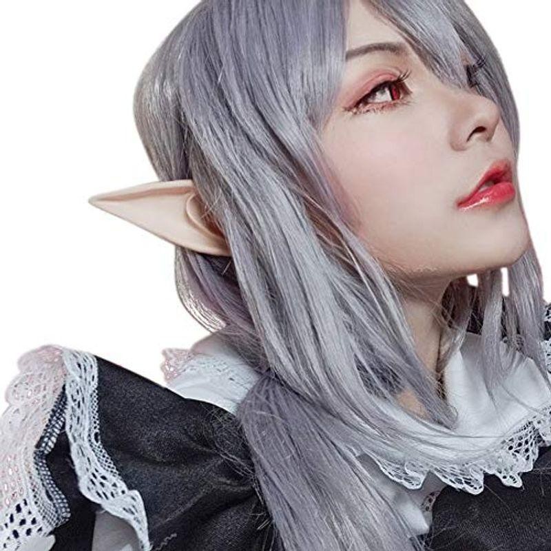 定番キャンバス エルフ耳 付け耳 ハロウィン コスプレ １２㎝ ドラキュラ 魔女