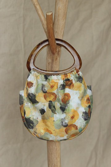 秋天的顏色木柄包 布包