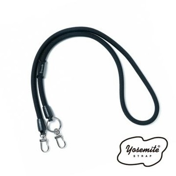 YOSEMITE 2WAY MOBILE STRAP 雙向扣環/手機掛繩/登山繩材質/日本製 (黑色/軍綠) 公司貨