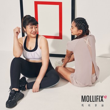Mollifix 瑪莉菲絲 美背透網開岔短袖上衣 (日曬卡其)