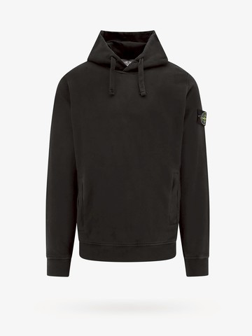 Organic cotton sweatshirt with hood - STONE ISLAND - gender_Man