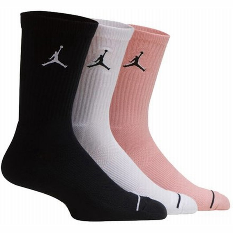 大きいサイズ!ジョーダン Jordan Crew Socks クルーソックス 3足セット 黒白ピンク ドライフィット 30-33cm SX51 通販 LINEポイント最大0.5%GET | LINEショッピング 大きいサイズ!ジョーダン Jordan Crew Socks クルーソックス 3足セット 黒白ピンク ドライフィット 30-33cm SX51 通販 LINEポイント最大0.5%GET | LINEショッピング