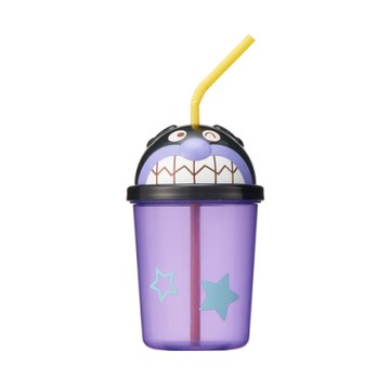 ANPANMAN 麵包超人-AN麵包超人轉蓋吸管杯(細菌人)