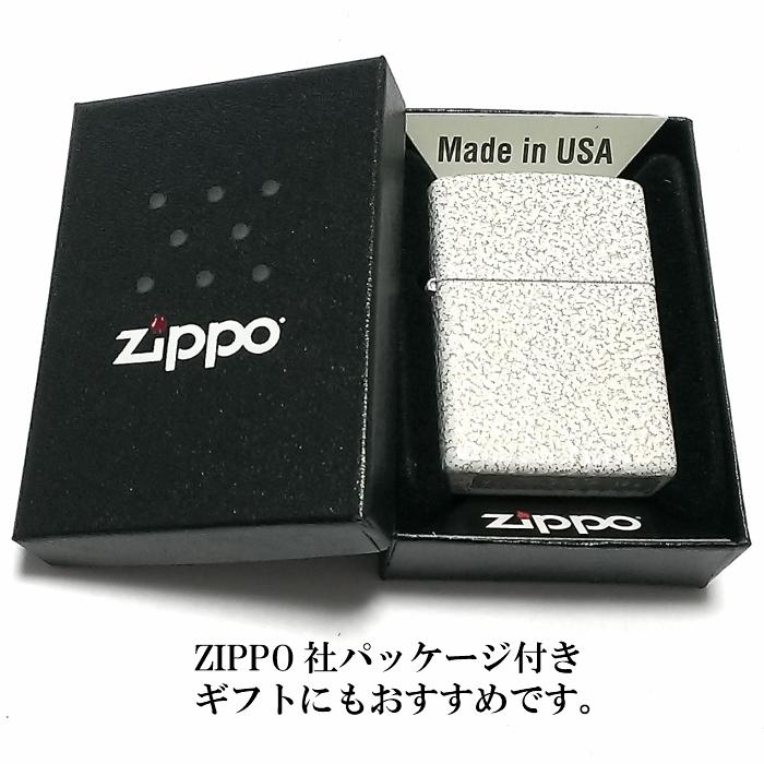 ZIPPO ライター マーキュリーグラス ジッポ スタンダード ホワイト かっこいい 白 メンズ レディース