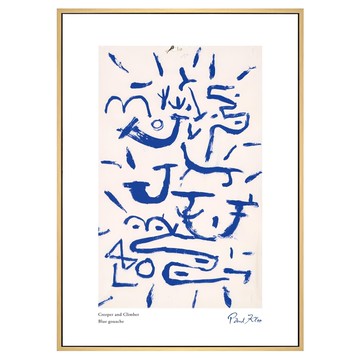 菠蘿選畫所 保羅・克利 匍匐者與攀爬者I AVAR4631D  59.4 x 42cm  木色