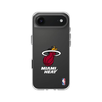 iPhone Air Clear Case（相機按鈕） 透明 - NBA - Logo-邁阿密熱火 Miami Heat - Light