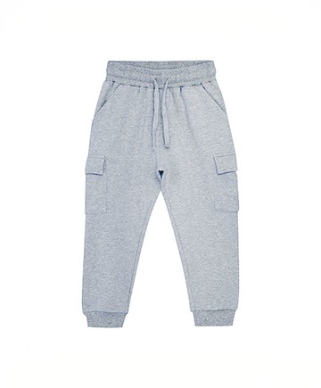 素面灰色內刷毛工裝長褲92cm