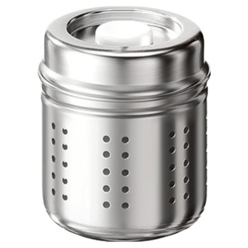 磁吸茶水分離泡茶杯 附茶倉 小款  銀色  55ml  1個