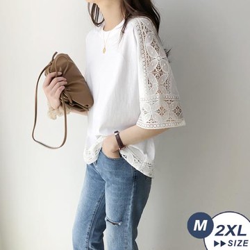 【LANNI 藍尼】★日系精緻圓領五分袖編織衫(春夏/寬鬆/圓領)