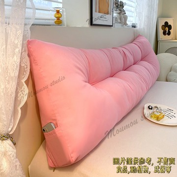 三角床頭靠枕 雙人靠背軟包 沙發 臥室毛絨 可拆洗榻榻米 床頭靠墊軟包靠背床上靠背墊三角靠背枕榻榻米靠枕宿捨抱枕