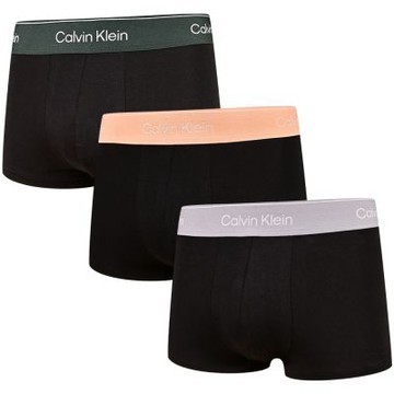 Calvin Klein Icon 高彈力合身四角褲/CK內褲 - 黑色系 三入組