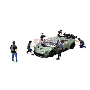『 單位日貨 』 1/64 American Diorama DarwinPro x Teckwrap人偶 配小車拍照