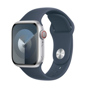 Apple Watch Series 9 GPS + Cellular 41mm 銀色鋁金屬錶殼