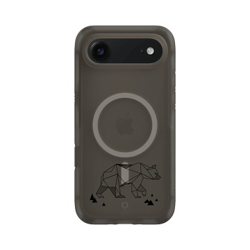 iPhone Air AirX 本質黑 - Animal Silhouette / 動物剪影 - 動物幾何-北極熊
