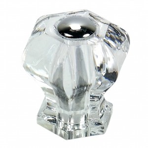 鋅質鍍亮鉻壓克力取手27mm V509