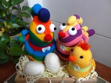 客製商品_起家雞族/一組 襪子襪娃娃