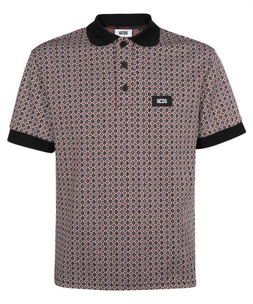 GCDS Jacquard Knit Polo Shirt