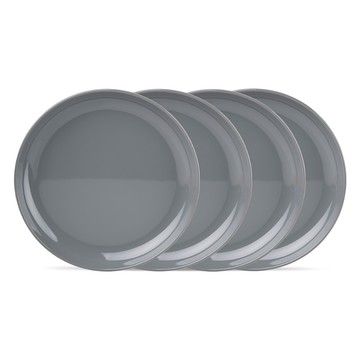 Godinger Marbella Melamine Stackable Appetizer Plate, Set of 4