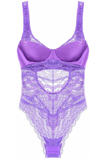Versace Satin And Lace Bodysuit