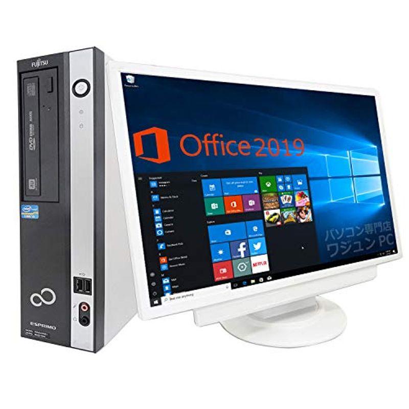 Microsoft Office 2019搭載Win 10搭載超大画面22型液晶セット 富士通