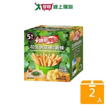 卡迪那95℃薯條花生香菜捲味80G【兩入組】【愛買】