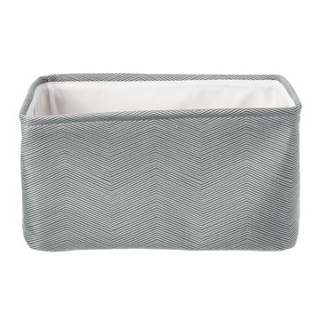 多用途收納盒 附提把 灰色 38x28x20cm