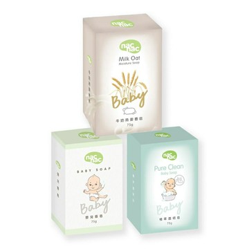 【nacnac】嬰兒香皂/牛奶燕麥皂(75g/盒)*健人館*