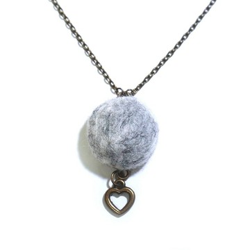 【客製】仿寵物毛項鍊_原創純手工羊毛氈 | 可置入寵物毛 |