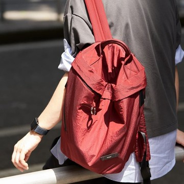 3 顔色 方盒雙肩包 輕便防水尼龍後背包 戶外旅行背包 出差筆電包